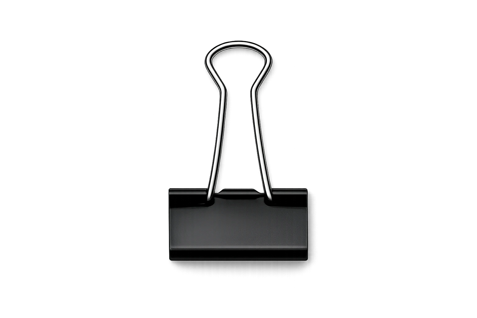 Black binder clip