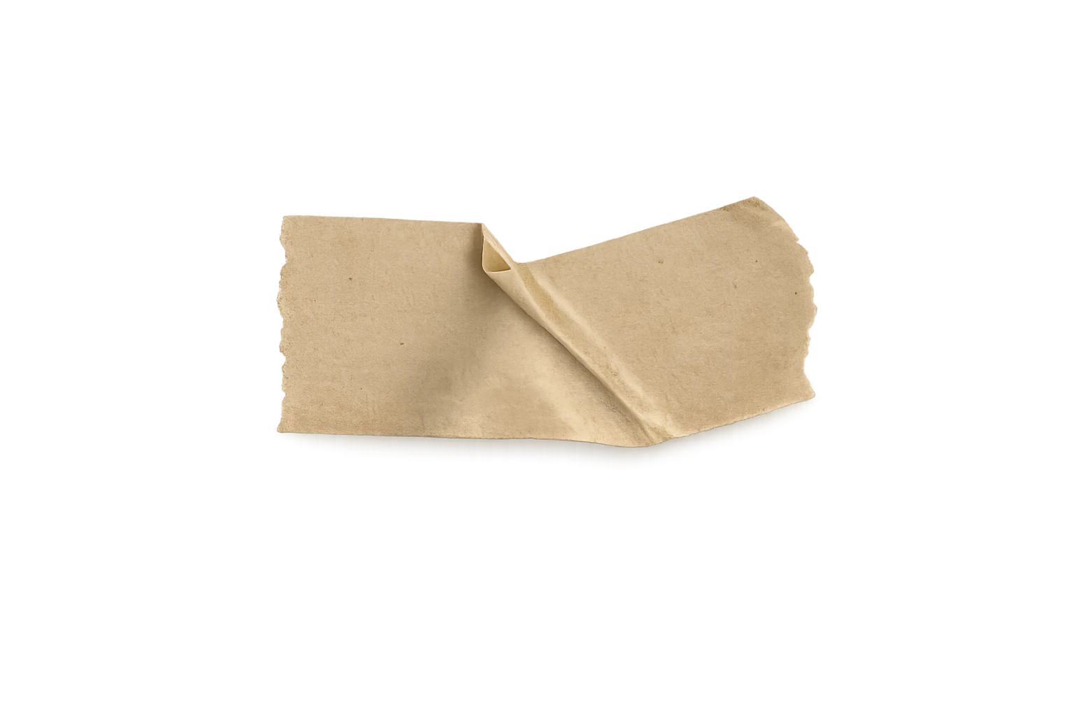 Torn kraft paper