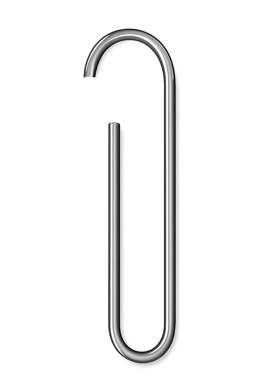 Silver paper clip